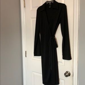 Express Black Sz 7/8 Wrap Dress